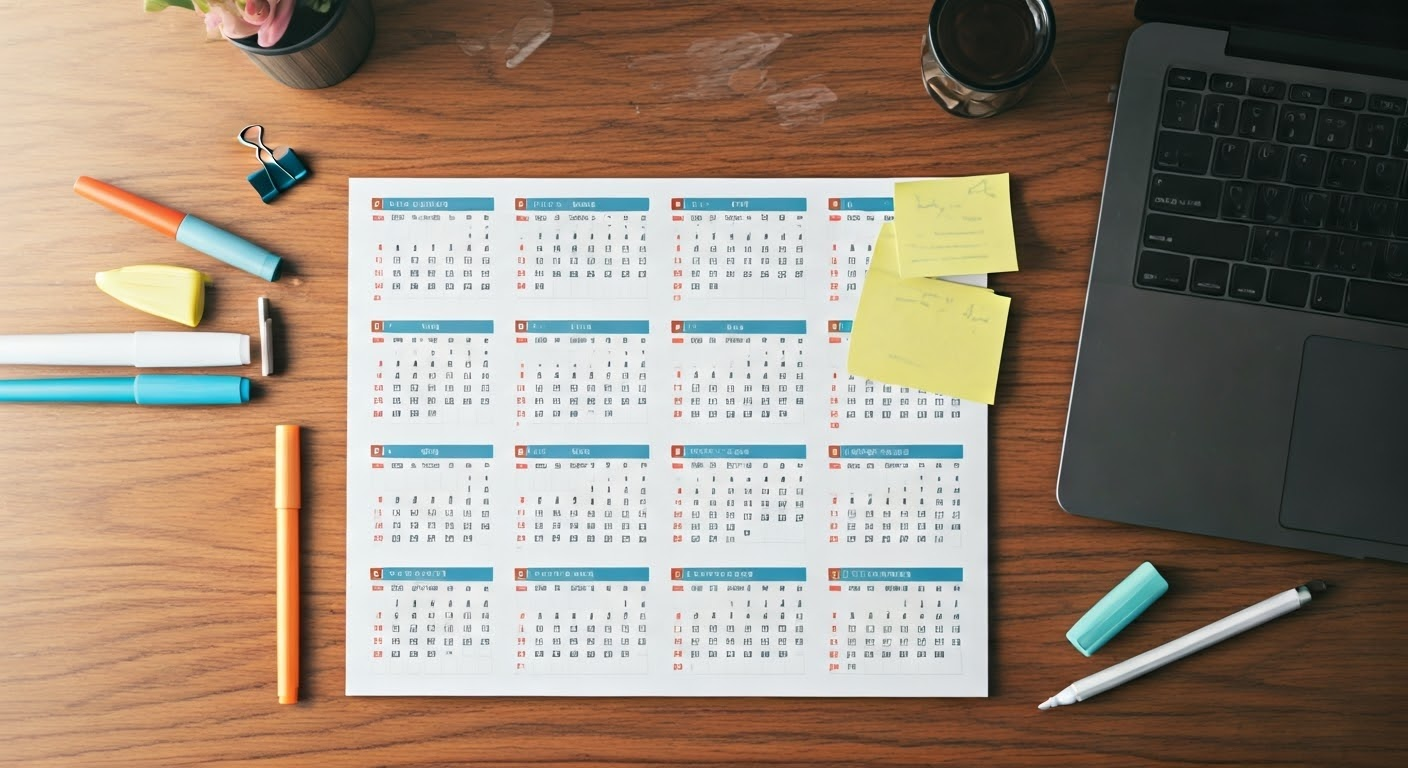 2025 desk calendar and planning tools